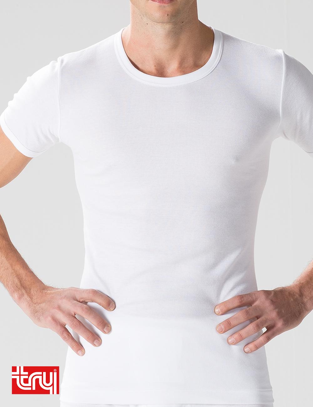 فانلة  رجالي نصف كم قبة دائرية R.N